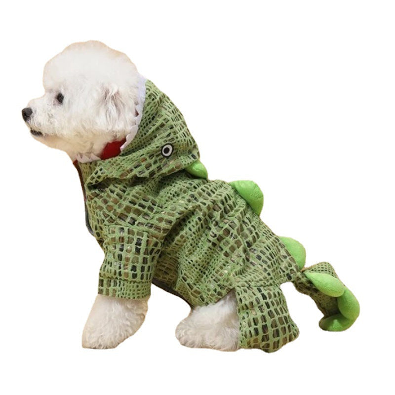 New Halloween Dog Crocodile Models Transforming Clothes Christmas Weird Pet Costumes Puppy Clothes