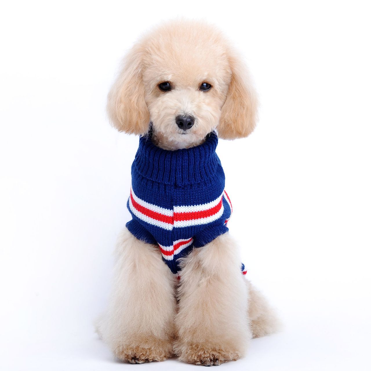 Autumn And Winter New Pet Sweater Horizontal Stripe Pattern Dog Clothes High Quality Pet Clothes