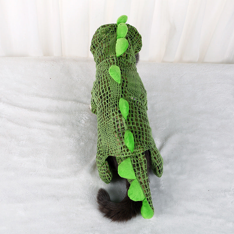 New Halloween Dog Crocodile Models Transforming Clothes Christmas Weird Pet Costumes Puppy Clothes