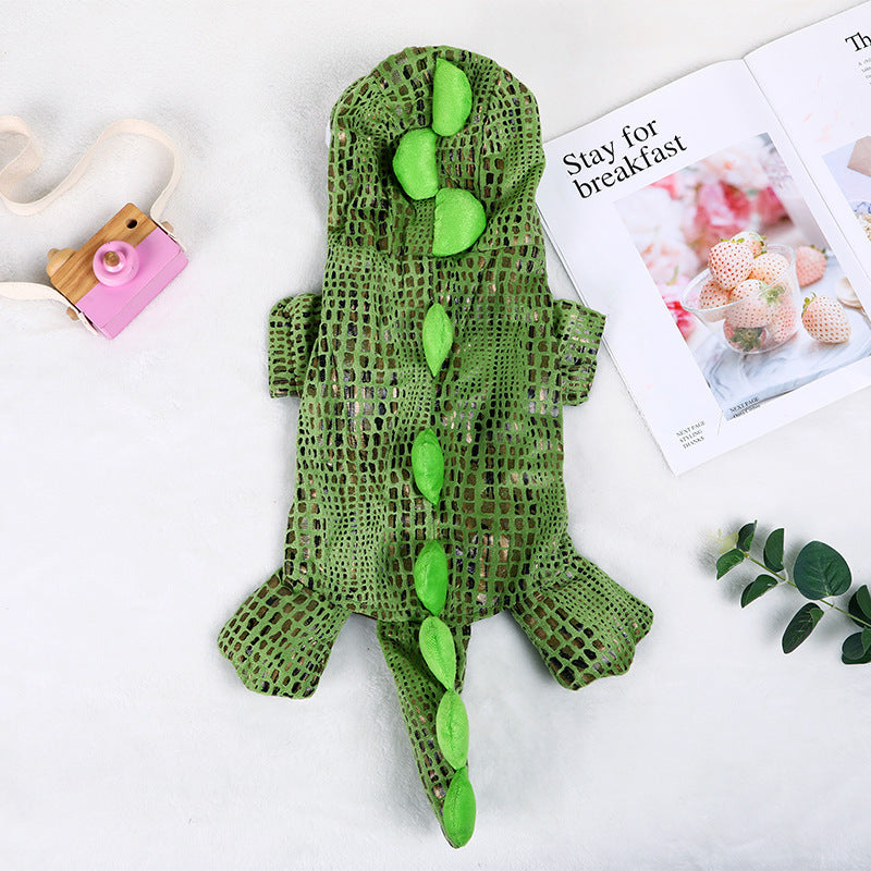 New Halloween Dog Crocodile Models Transforming Clothes Christmas Weird Pet Costumes Puppy Clothes