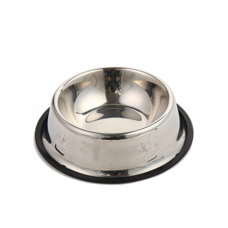 Stainless Steel Dog Bowl High-Grade Non-Slip Pet Bowl Pet Food Bowl Food Utensils 6 Sizes Pet Supplies